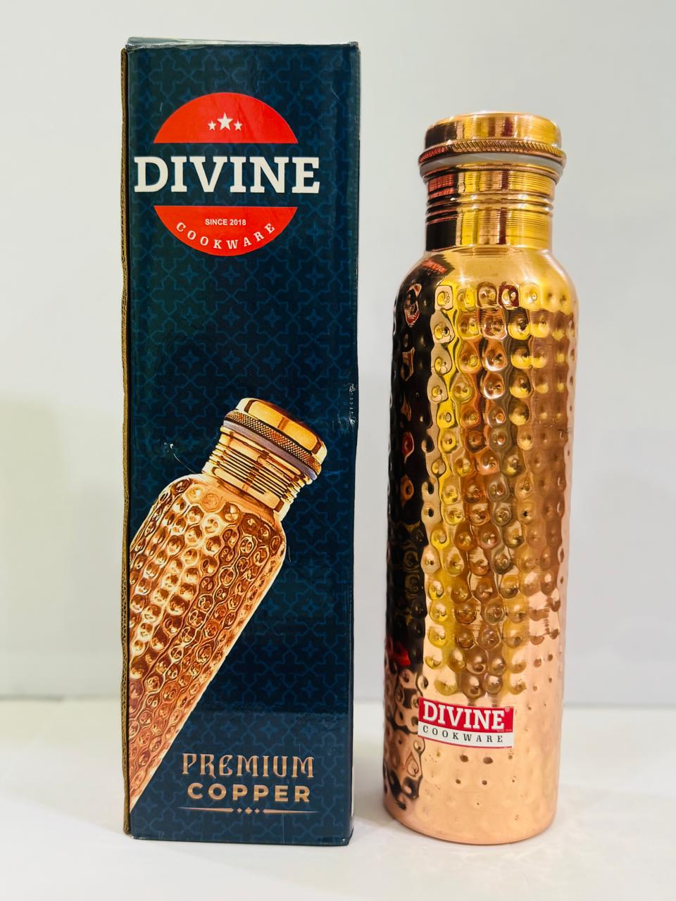 Q7 Hammered Copper Bottle